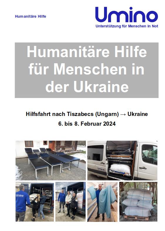 Hilfsfahrt Ukraine Februar 2024