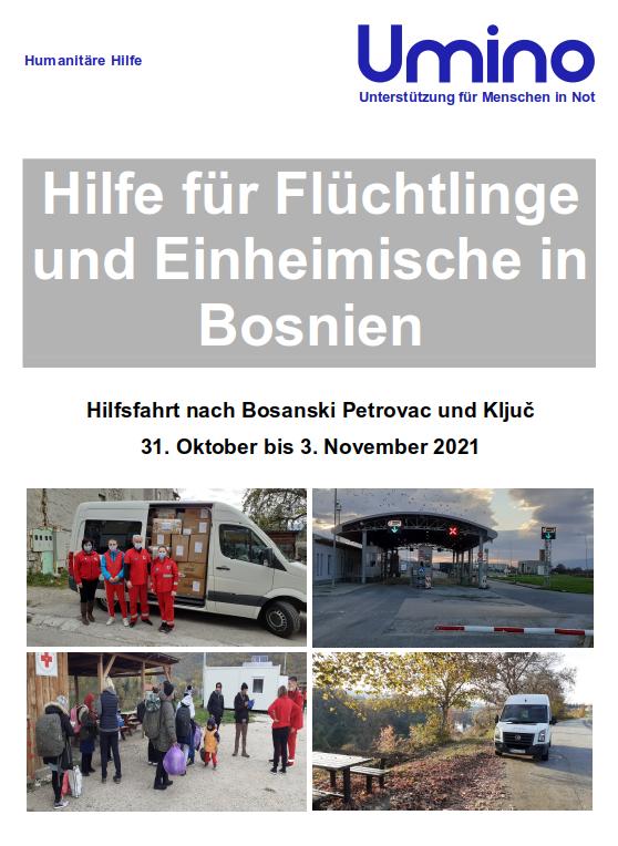Hilfsfahrt Bosnien November 2021