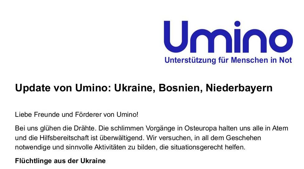 Umino Update Februar 2022