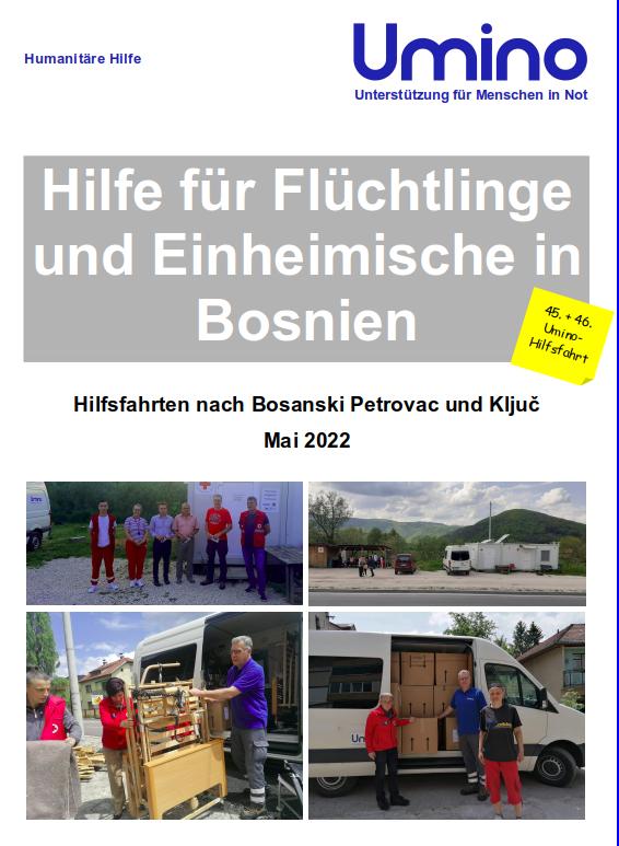 Hilfsfahrten Bosnien Mai 2022