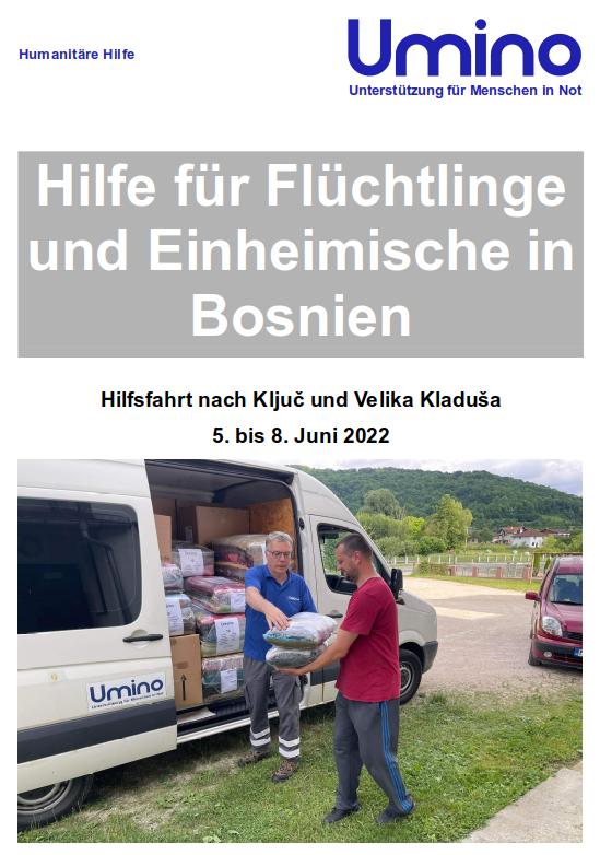 Hilfsfahrt Bosnien Juni 2022