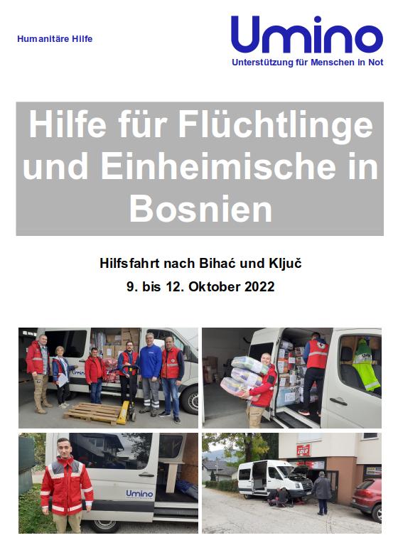 Hilfsfahrt Bosnien Oktober 2022
