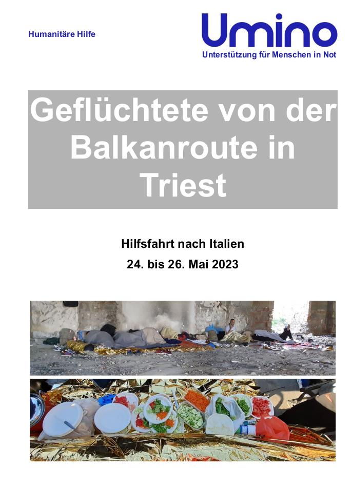 Hilfsfahrt Triest Mai 2023