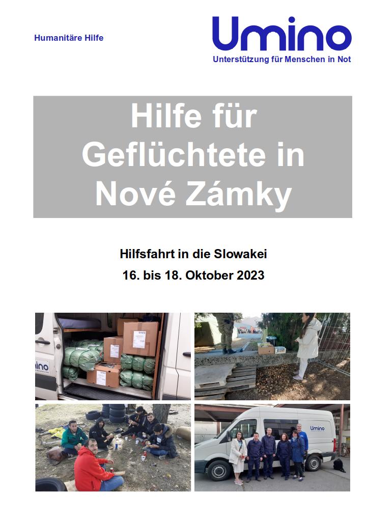 Hilfsfahrt Slowakei Oktober 2023