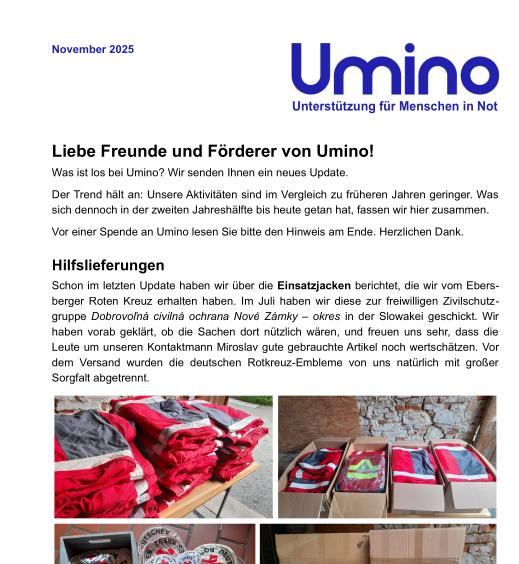 Umino-Update November 2025