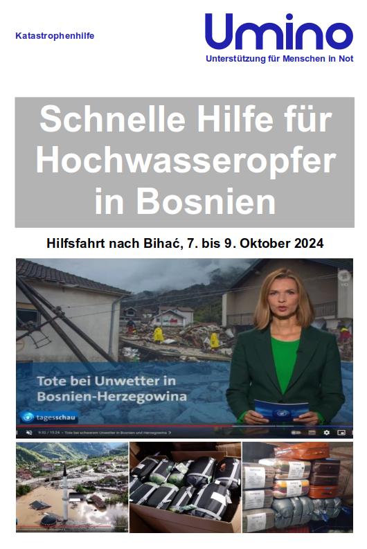 Hilfsfahrt Bosnien Oktober 2024 Hochwasserkatastrophe